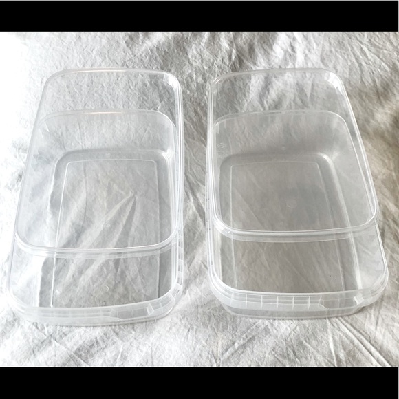 PACK OF TWO (2) CLEAR PLASTIC HOBBY, STAMP & COIN SORTING STORAGE BOXES - Picture 2 of 4
